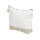 Купить Косметичка хлопковая Cotton, белый/бежевый с нанесением логотипа