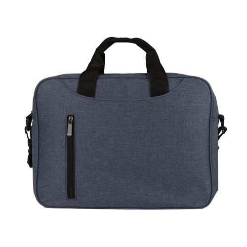 Купить Сумка для ноутбука Wing с вертикальным наружным карманом, синий (Р) с нанесением логотипа