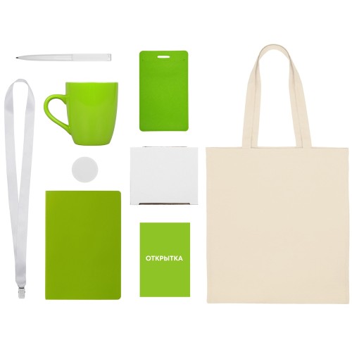 Купить Welcome pack Starter Bundle, зеленое яблоко с нанесением логотипа