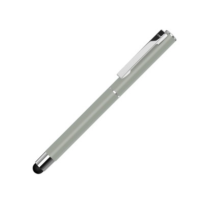 Купить Ручка металлическая стилус-роллер STRAIGHT SI R TOUCH, серый с нанесением