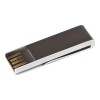 Купить USB-флешка на 8 Гб в виде зажима для купюр, серебро с нанесением логотипа