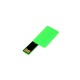 Купить USB-флешка на 32 Гб в виде пластиковой карточки, зеленый с нанесением логотипа