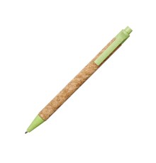 Шариковая ручка Midar из пробки и пшеничной соломы, зеленое яблоко