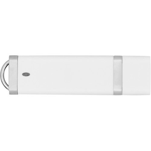 Купить Флеш-карта USB 2.0 16 Gb Орландо, белый с нанесением логотипа