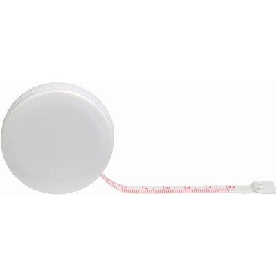 Рулетка Button, 1,5 м, белый