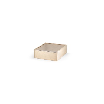 Купить Деревянная коробка BOXIE CLEAR S, натуральный светлый с нанесением логотипа