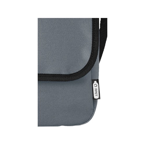 Купить Omaha, сумка через плечо из переработанного PET-пластика, серый с нанесением логотипа