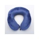 Купить Подушка для путешествий с эффектом памяти, с капюшоном Hooded Tranquility Pillow, синий с нанесением логотипа