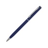 Купить Ручка металлическая шариковая Атриум с покрытием софт-тач, синий с нанесением логотипа