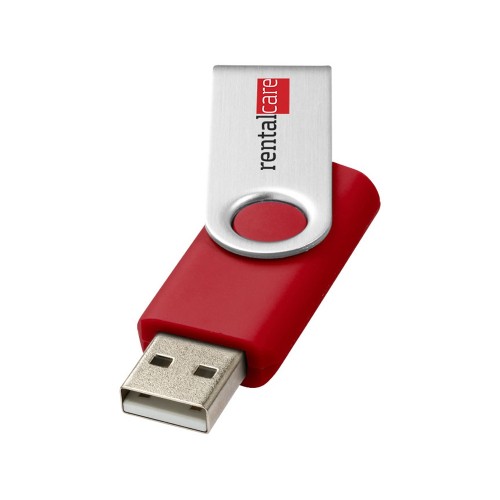 Купить USB-флешка на 32 Гб Rotate Basic, красный с нанесением логотипа