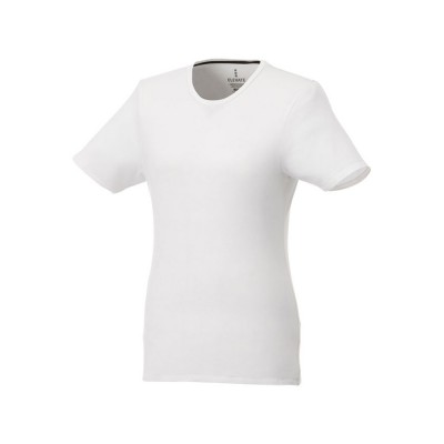 Купить Женская футболка Balfour с коротким рукавом из органического материала, белый с нанесением
