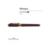 Купить Ручка пластиковая шариковая Monaco, 0,5мм, синие чернила, коричневый с нанесением логотипа
