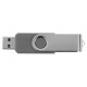 Купить Флеш-карта USB 2.0 8 Gb Квебек, серый с нанесением логотипа