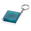 Купить Брелок-рулетка из светоотражающего материала, 1 м., синий/серебристый с нанесением логотипа