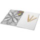 Купить Блокнот А5 Doodle Colour Therapy, белый/черный с нанесением логотипа