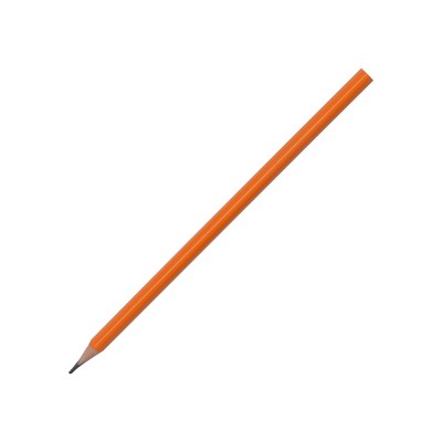 Купить Трехгранный карандаш Conti из переработанных контейнеров, оранжевый с нанесением логотипа