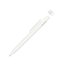 Ручка шариковая из переработанного пластика с матовым покрытием ON TOP RECY, белый