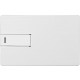 Купить Флеш-карта USB 2.0 16 Gb в виде металлической карты Card Metal, серебристый с нанесением логотипа