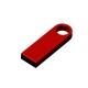 Купить USB 2.0-флешка на 64 Гб с мини чипом и круглым отверстием, красный с нанесением логотипа