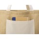 Купить Сумка Jute джутовая с широким дном, натуральный с нанесением логотипа