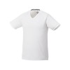 Купить Модная мужская футболка Amery с коротким рукавом и V-образным вырезом, белый с нанесением логотипа