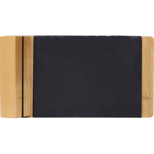 Купить Набор для сыра из сланцевой доски и ножей Bamboo collection Taleggio (Р) с нанесением логотипа