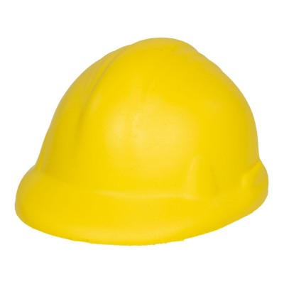 Купить Антистресс Sara в форме каски, желтый с нанесением логотипа