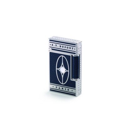 Купить Зажигалка Orient Express Premium. S.T.Dupont, синий/серебристый с нанесением