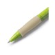 Купить Ручка шариковая HANA из пшеничного волокна, бежевый/зеленое яблоко с нанесением логотипа