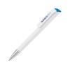 Купить Ручка шариковая UMA EFFECT SI, белый/синий с нанесением логотипа
