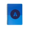 Купить Блокнот ColourBlock А5, синий с нанесением логотипа