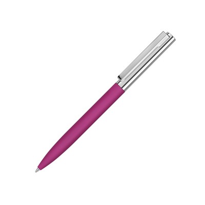 Купить Ручка металлическая шариковая Bright GUM soft-touch с зеркальной гравировкой, розовый с нанесением