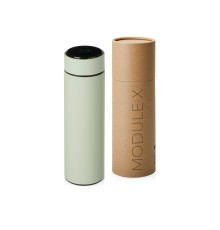 Вакуумный термос Module X с индикатором температуры, 500 мл, тубус, оливковый