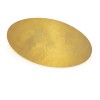 Купить Значок металлический Овал, золотистый с нанесением логотипа