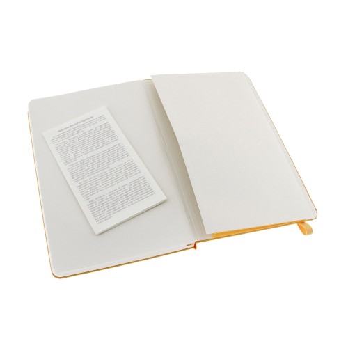 Купить Записная книжка Moleskine Classic (в линейку) в твердой обложке, Large (13х21см), оранжевый с нанесением логотипа