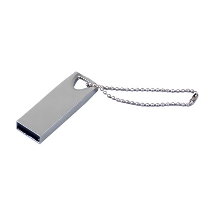 USB 2.0-флешка на 4 Гб с мини чипом, компактный дизайн, стильное отверстие для цепочки