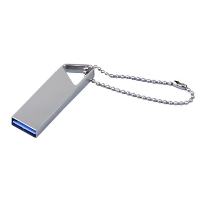 Купить USB 3.0-флешка на 32 Гб с мини чипом, компактный дизайн, отверстие треугольной формы для цепочки с нанесением логотипа