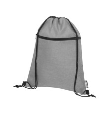 Рюкзак со шнурком Ross из переработанного ПЭТ, heather medium grey