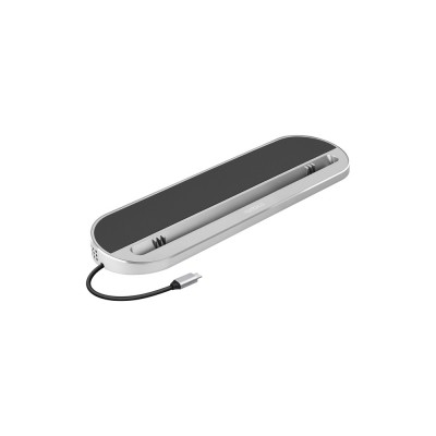 Купить Хаб USB Type-C 3.0 для ноутбуков Falcon, черный с нанесением логотипа
