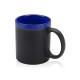 Купить Кружка с покрытием для рисования мелом Да Винчи, черный/синий с нанесением логотипа