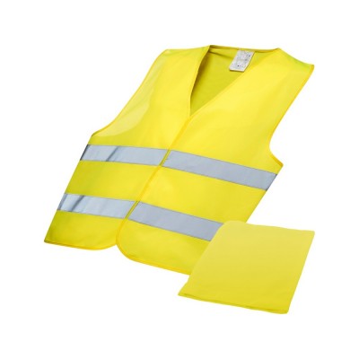 Купить Защитный жилет Watch-out в чехле, неоново-желтый с нанесением