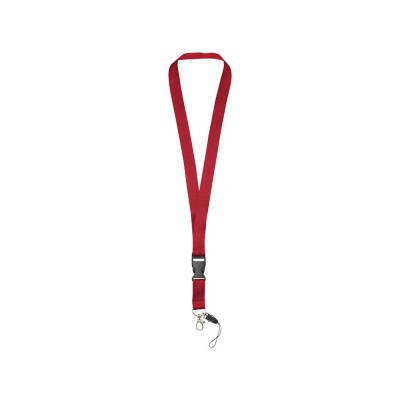 Купить Шнурок Sagan с отстегивающейся пряжкой, держатель для телефона, красный с нанесением
