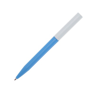 Купить Шариковая ручка Unix из переработанной пластмассы, синие чернила - Аква с нанесением логотипа