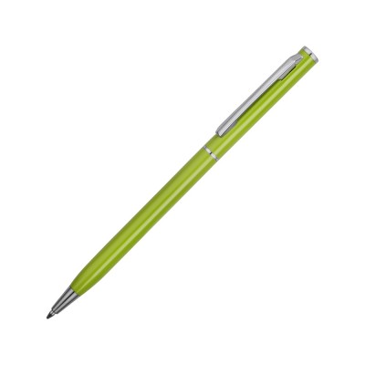 Купить Ручка металлическая шариковая Атриум, зеленое яблоко с нанесением логотипа