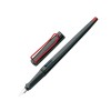 Купить Ручка перьевая 015 joy, Черный/красный клип, 1.5 mm с нанесением логотипа