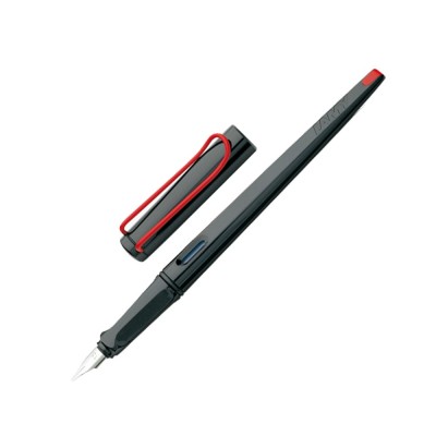 Купить Ручка перьевая 015 joy, Черный/красный клип, 1.5 mm с нанесением