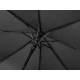 Купить Зонт-полуавтомат Roof с куполом из переработанного пластика, черный с нанесением логотипа