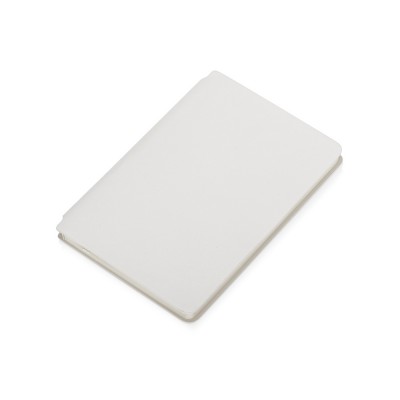 Купить Блокнот Notepeno 130x205 мм с тонированными линованными страницами, белый с нанесением