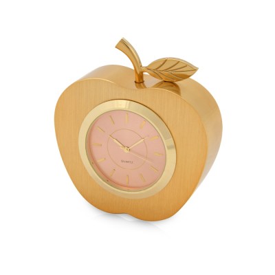 Купить Часы настольные Золотое яблоко, золотистый с нанесением