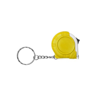 Купить Брелок-рулетка TRESNA 1м, желтый с нанесением логотипа